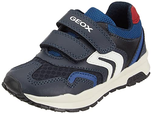 Geox J Pavel A, Sneakers para Niño, Multicolor (Navy/Red), 26 EU