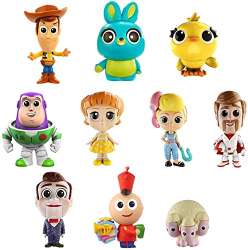 Mattel Disney Toy Story 4 Pack de 10 amiguitos, Mini Figuras Básica
