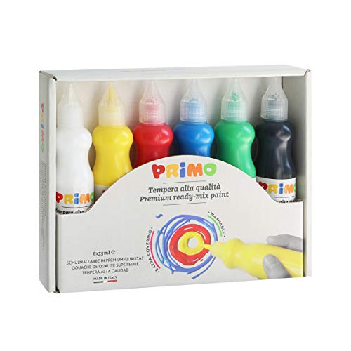 Morocolor PRIMO, témpera para pintar témpera lavable de 6 colores