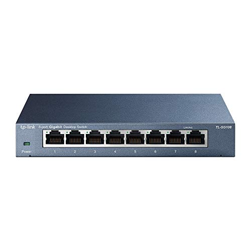 TP-Link TL-SG108 V3.0, Switch de Escritorio Red (10/100/1000 Mbps, C