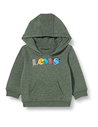 Levi’s Lvb logo full zip hoodie Bebé-Niños Verde (Thyme Heather)
