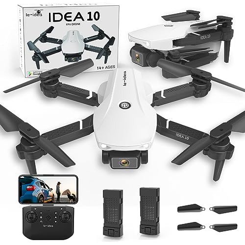 IDEA10 Drone para Niños con Doble Cámara, Plegable Mini Drone con
