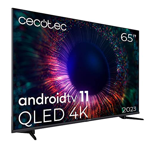 Cecotec Televisor QLED 65” Smart TV V1más Series VQU11065 4K UHD,