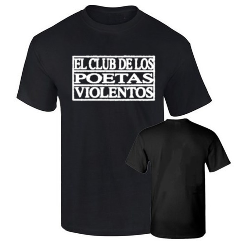 Camiseta negra CPV El Club de los Poetas Violentos RAP Premium 190 g