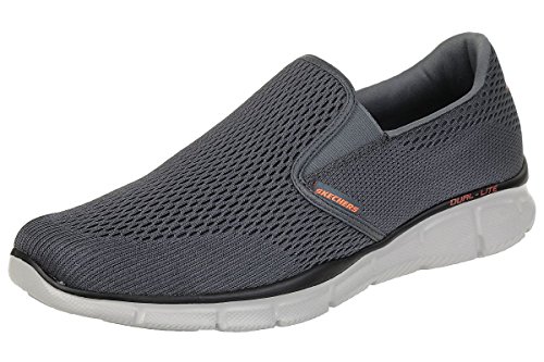 Skechers Equalizer Double-Play, Slip on Hombre, Charcoal/Gray, 39.5