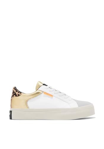 D.Franklin Zapatillas Altas Mujer Half Moon Low Nap Oro – Zapatillas