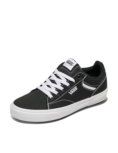 Vans Hombre Zapatillas De Lona Seldan, Black/White, 42 EU