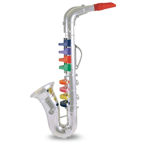 📣 Bontempi | ChromaticGrandSax – Saxofón Cromado Grande de 8 Notas p