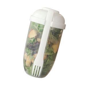 Lee más sobre el artículo 📣 Yusat Taza de Ensalada PP Recipiente de Ensalada Portátil con Tapa