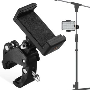 Lee más sobre el artículo 📣 Soporte De MicróFono Y TeléFono Ajustable 180° Con Clip Para Bicic