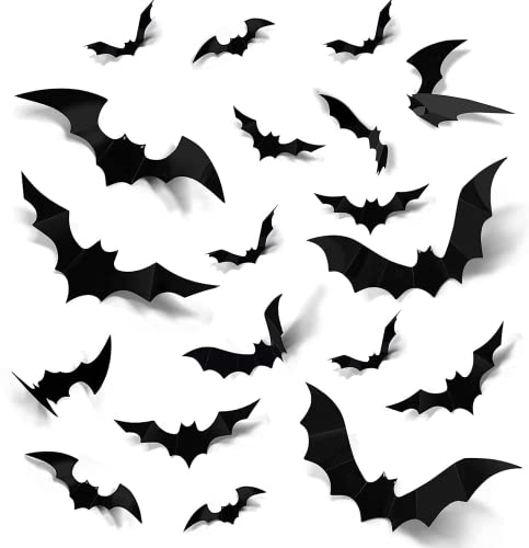 Lee más sobre el artículo 📣 Halloween 3D Murciélagos Pegatinas Decoraciones, 96 PCS Pegatinas