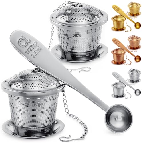 Lee más sobre el artículo 📣 Infusor de Té suelto  de 2 de Apace – con Cuchara de Té y Bandeja
