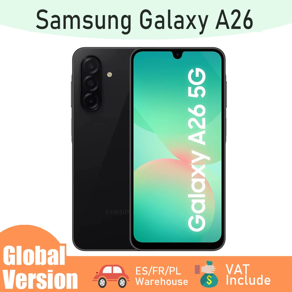 Lee más sobre el artículo Samsung Galaxy A26 5G, práctico, 6,7″, AMOLED-Bildschirm, cámara de