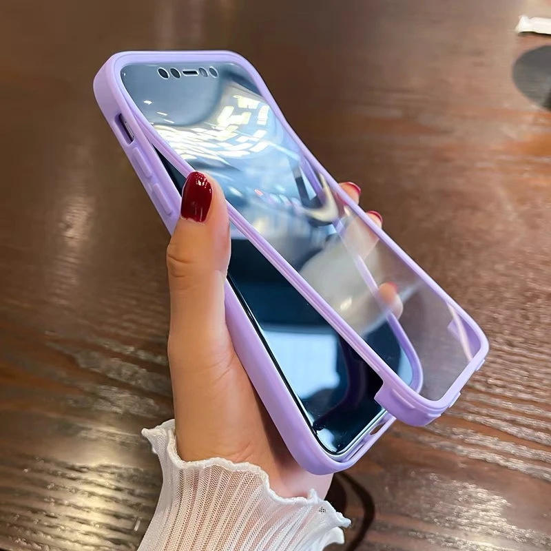 Lee más sobre el artículo Funda transparente frontal y trasera de cuerpo completo de lujo 360