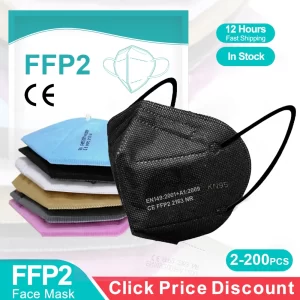 Lee más sobre el artículo Mascarilla ffp2 para adultos no tejida de 5 capas kn95 mascarillas r