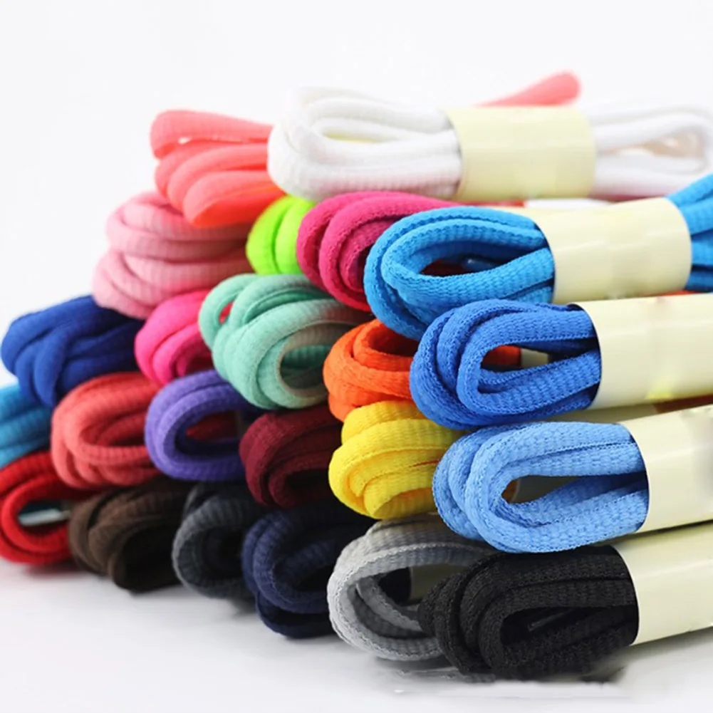 Lee más sobre el artículo 1 par de cordones redondos ovalados informales de 130cm, zapatillas