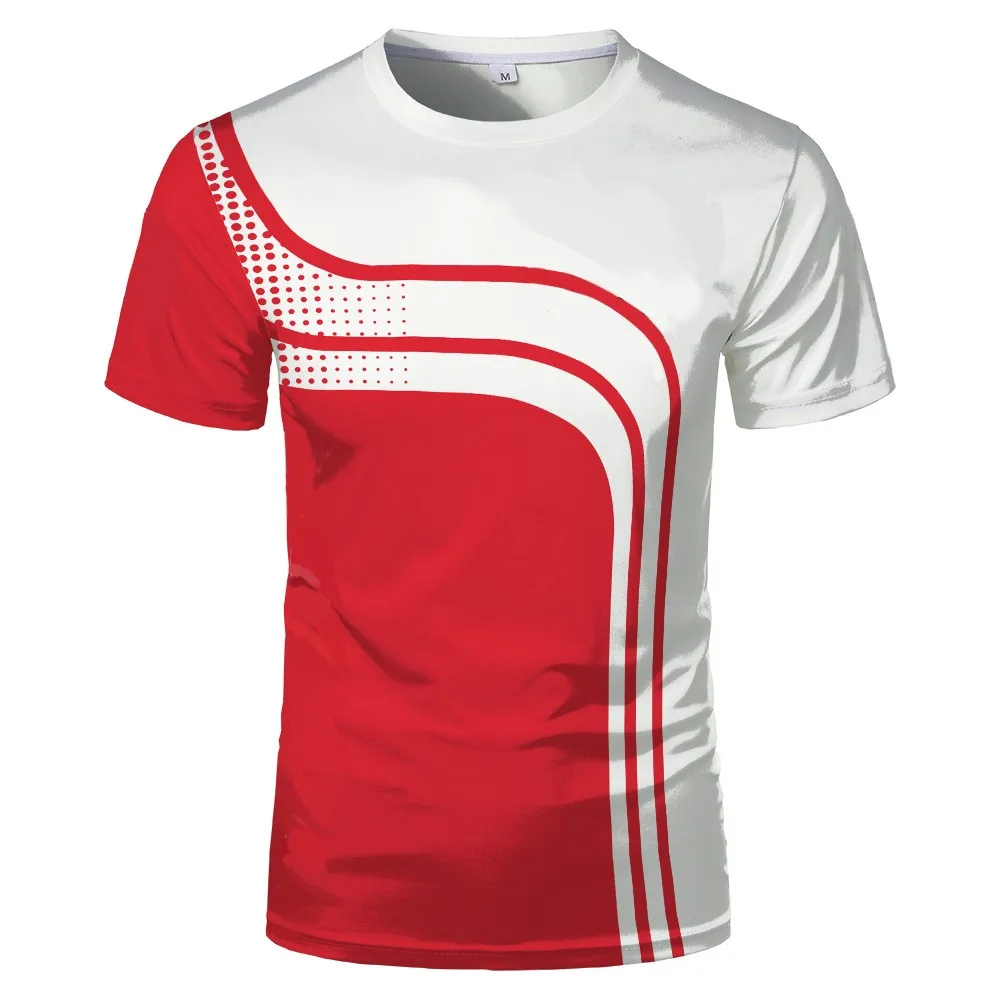 Lee más sobre el artículo Camiseta deportiva con estampado 3D para hombre, camisa de manga cor