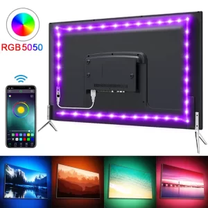 Lee más sobre el artículo Tira de luces Led para decoración de sala de juegos, RGB 5050, Cinta