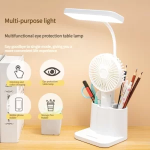 Lee más sobre el artículo Lámpara de escritorio con portalápices multifunción LED de una sola