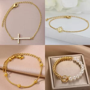 Lee más sobre el artículo Pulseras cruzadas de cristal para hombres y mujeres, pulsera cruzada