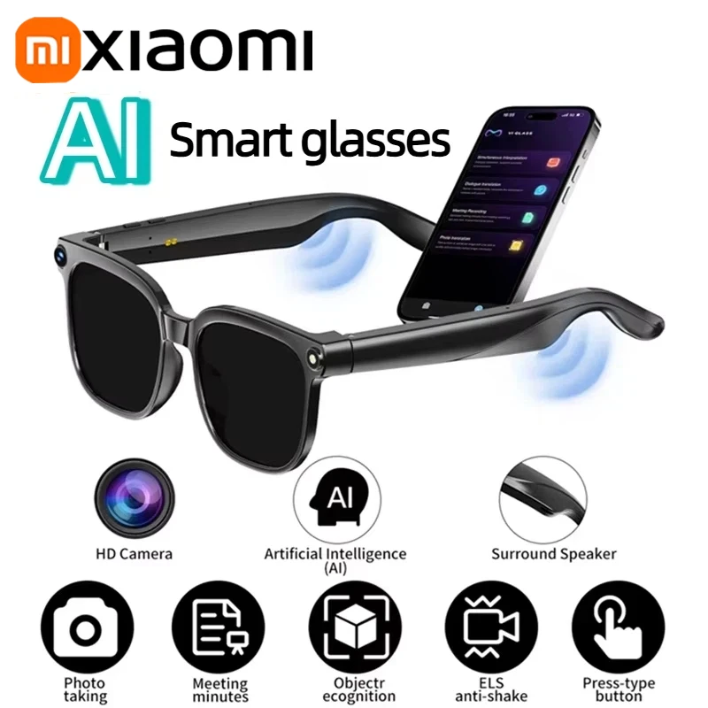 Lee más sobre el artículo Gafas inteligentes Xiaomi 6K AI con cámara de 100MP Chat GPT Touch g