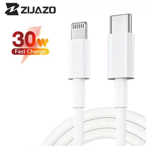 Lee más sobre el artículo ZIJAZO Cable de carga rápida USB C a Lighting de 30 W Cable de datos
