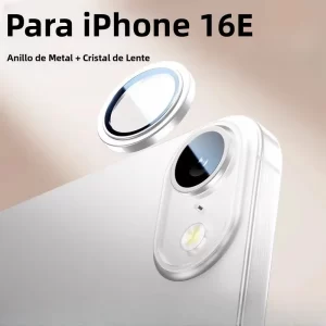 Lee más sobre el artículo Protector de cámara de aleación para iPhone 17Air 16E 2025, anillo d