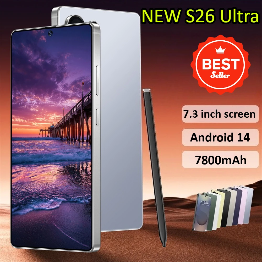 Lee más sobre el artículo Nuevo S26 Ultra Original Smartphone caliente 7.3HD versión Global 5G