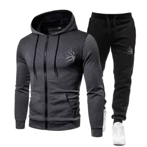Lee más sobre el artículo Conjunto de chaqueta para hombre, sudadera con capucha y pantalones