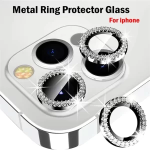 Lee más sobre el artículo Anillo de Metal con diamantes de imitación para cámara, vidrio templ