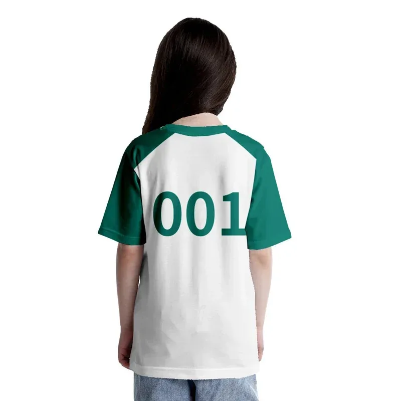 Lee más sobre el artículo Disfraz de Cosplay de juego Calamari Unisex, camiseta con números, j