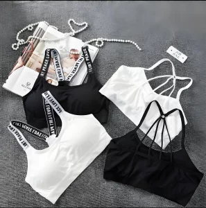Lee más sobre el artículo Ropa interior deportiva para mujer, Top corto sin costuras para Yoga