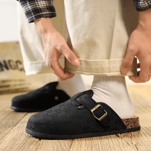 Lee más sobre el artículo Zuecos de moda, zapatillas para mujer, gamuza clásica, mulas para ho