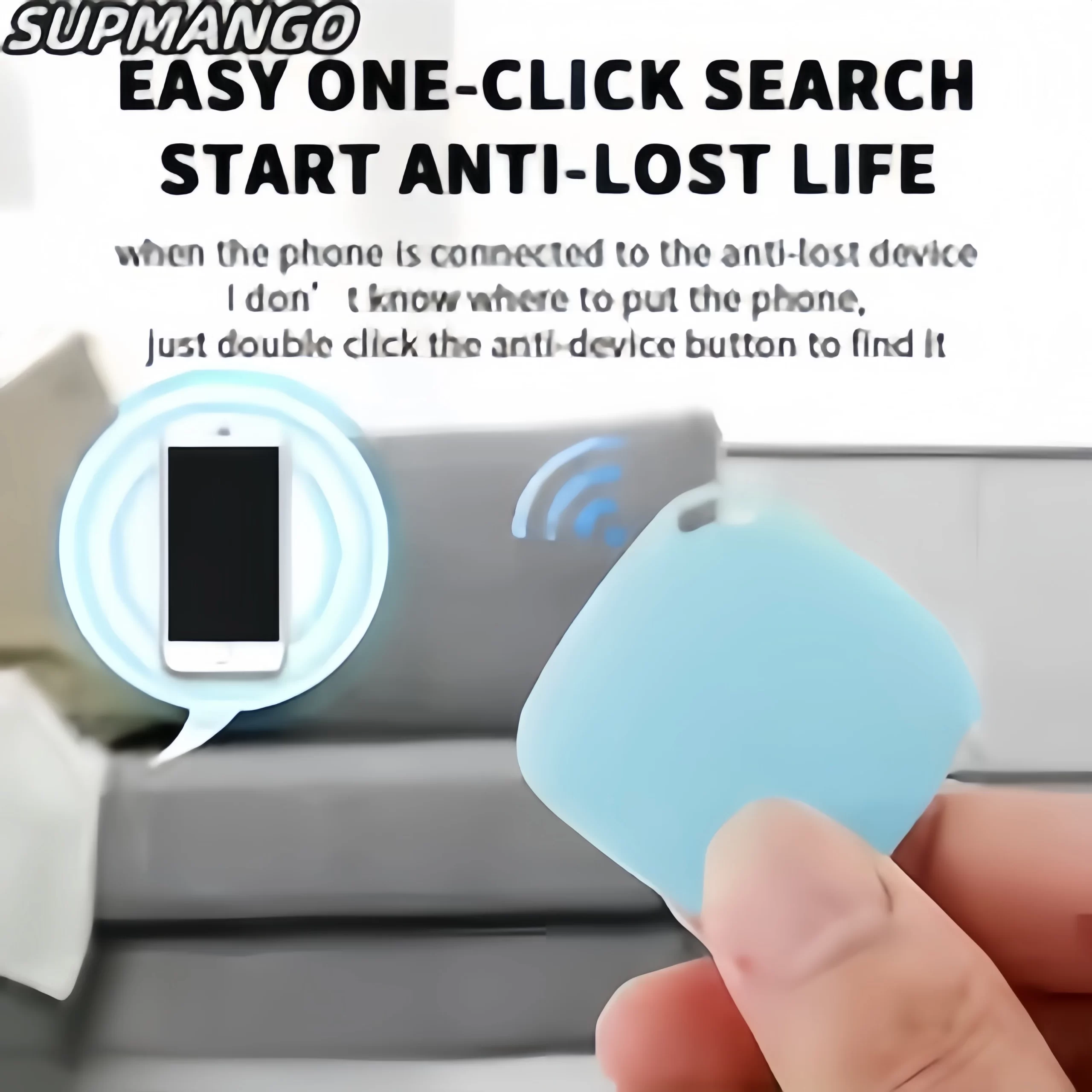 Lee más sobre el artículo Rastreador Mini GPS para iOS, etiqueta inteligente Bluetooth para ma
