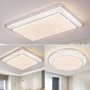 Lee más sobre el artículo Luz LED de techo de diseño simple con diamantes modernos, luz blanca