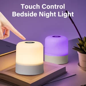 Lee más sobre el artículo Lámpara de mesa lámpara de noche para dormitorio 16 colores que camb