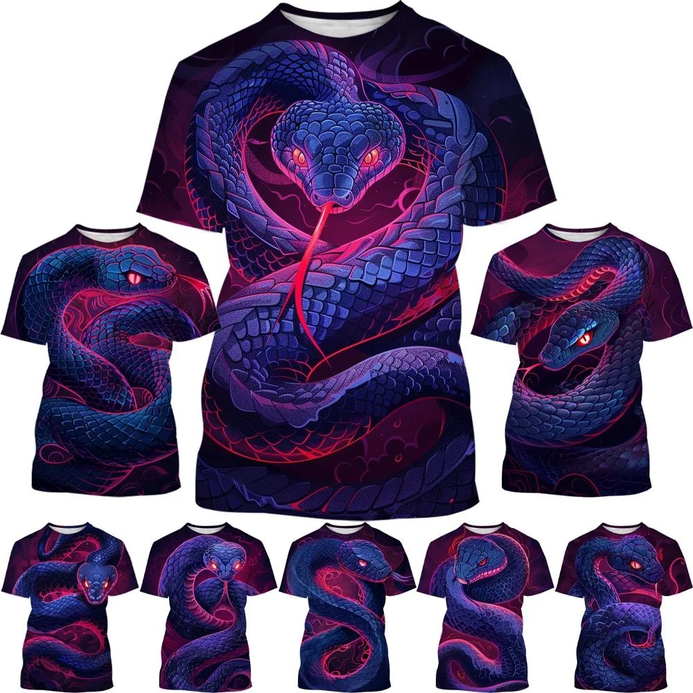 Lee más sobre el artículo Camiseta de manga corta con estampado 3D de animales geniales para h