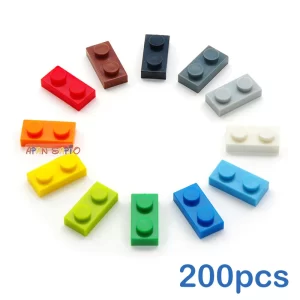 Lee más sobre el artículo 200 Uds DIY bloques de construcción figuras delgadas ladrillos 1×2 p