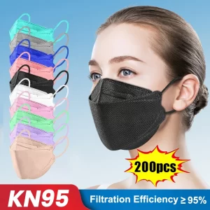Lee más sobre el artículo 10-200 Uds ffp2 mascarillas CE KN95 mascarillas aprobadas colores hi