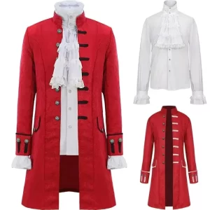 Lee más sobre el artículo Gabardina Steampunk para hombre/camisa de intage, abrigo de Príncipe
