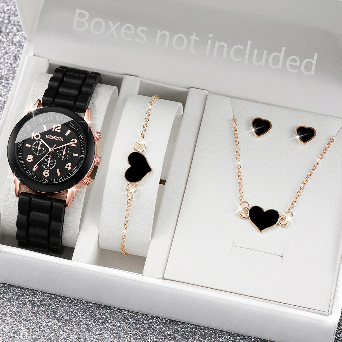 Lee más sobre el artículo 5/6 Uds. Relojes para Mujer, banda de silicona a la moda, relojes de