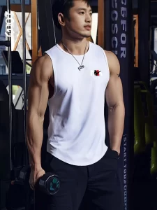Lee más sobre el artículo Camiseta sin mangas para gimnasio de verano para hombre, ropa de ent