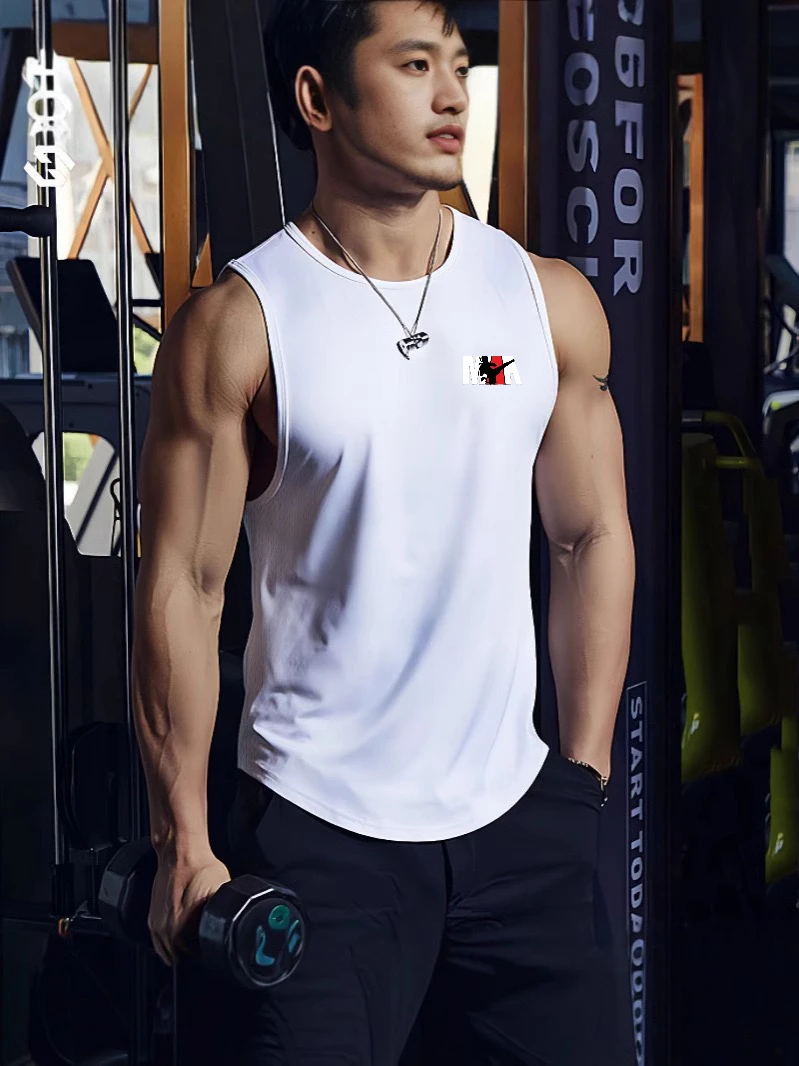 Lee más sobre el artículo Camiseta sin mangas para gimnasio de verano para hombre, ropa de ent