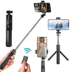 Lee más sobre el artículo Trípode/palo Selfie expandible 3 en 1 con control remoto inalámbrico