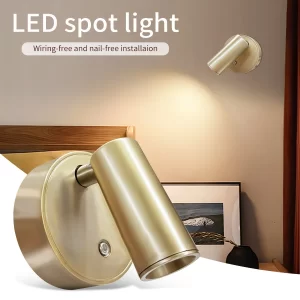 Lee más sobre el artículo Foco LED con sensor táctil Lámpara de pared recargable regulable mag