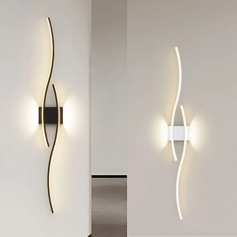 Lee más sobre el artículo Lámparas de pared LED de tira larga para dormitorio, sala de estar,