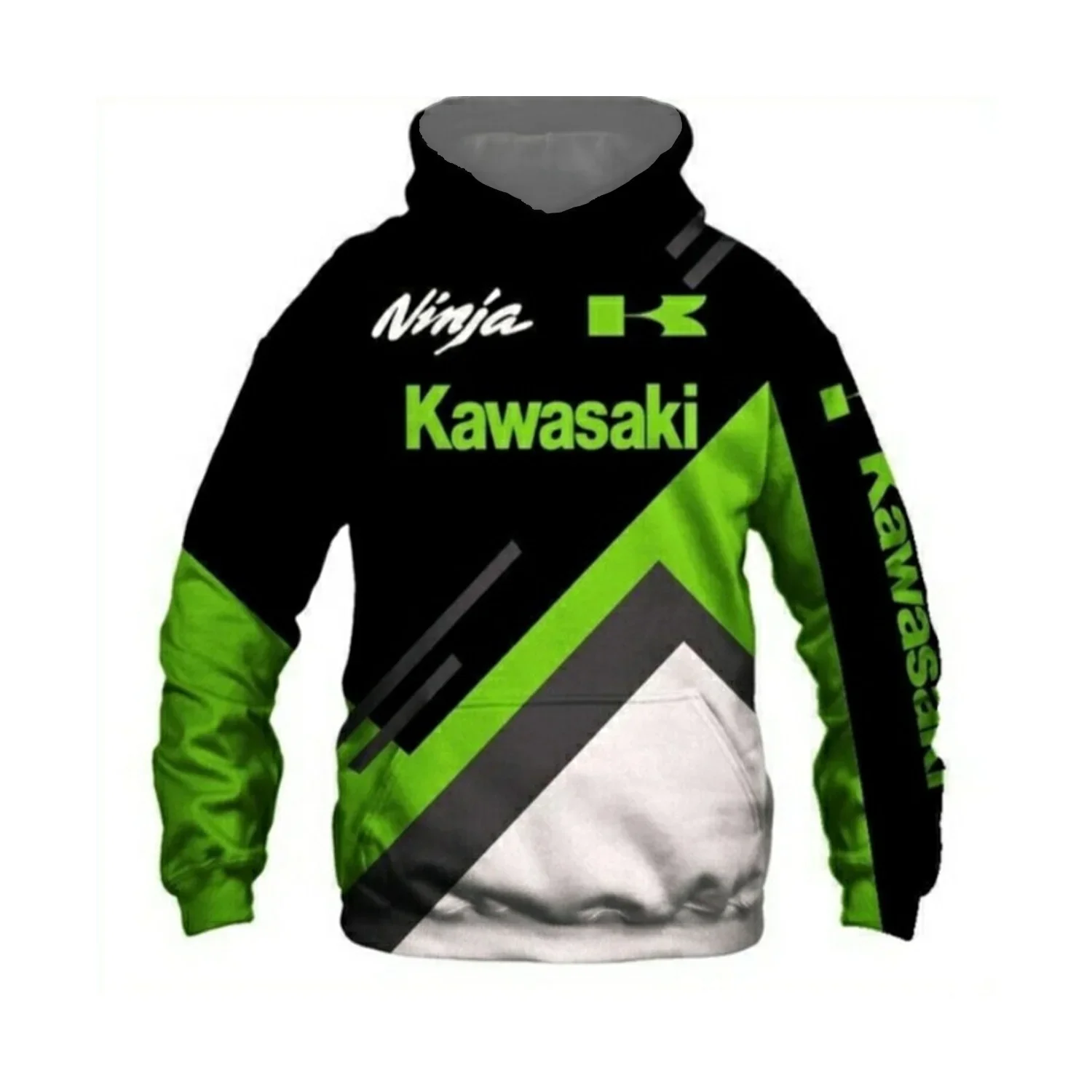 Lee más sobre el artículo Dukserica Kawasaki Ninja Sudadera con capucha ropa de calle para adu