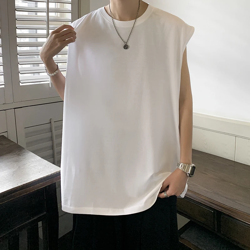Lee más sobre el artículo Camiseta sin mangas para Hombre, Blusa sin mangas de algodón, chalec