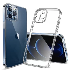 Lee más sobre el artículo Funda transparente de silicona TPU para iPhone, carcasa trasera tran