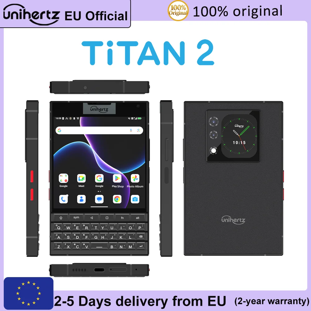 Lee más sobre el artículo Unihertz Titan 2 Smartphone Android 15 con teclado físico 5G 512GB 1